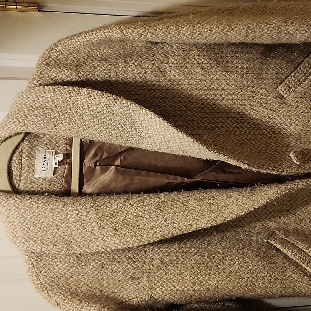 Sezane by Madewell 100% Wool Bowie Coat ~ Please Read Description ❤️ Size 36/4 - Picture 3 of 11